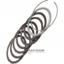 Set of steel and friction discs 3-7-R Clutch Hyundai / KIA A8LF1 455254G100 - 3 friction. disk (internal teeth) / 3 freak. disc (external teeth), total thickness of the set is 19.20 mm