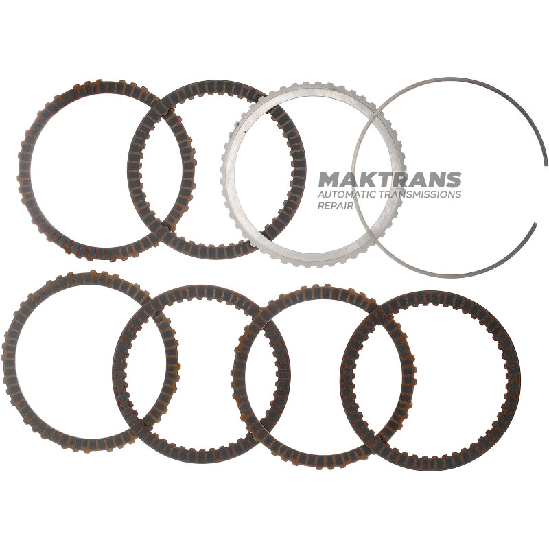 Set of steel and friction discs 3-7-R Clutch Hyundai / KIA A8LF1 455254G100 - 3 friction. disk (internal teeth) / 3 freak. disc (external teeth), total thickness of the set is 19.20 mm