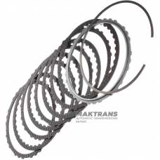 Set of steel and friction discs 4-6 Clutch Hyundai / KIA A8LF1 455654G100 - 8 friction discs, total thickness of the kit 17.60 mm