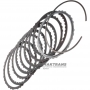 Set of steel and friction discs 4-6 Clutch Hyundai / KIA A8LF1 455654G100 - 8 friction discs, total thickness of the kit 17.60 mm