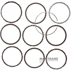 Set of steel and friction discs 4-6 Clutch Hyundai / KIA A8LF1 455654G100 - 8 friction discs, total thickness of the kit 17.60 mm