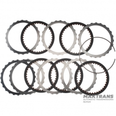 Set of steel and friction discs Intermediate Clutch ZF 5HP19 - total thickness of the set is 21.15 mm, 5 friction discs