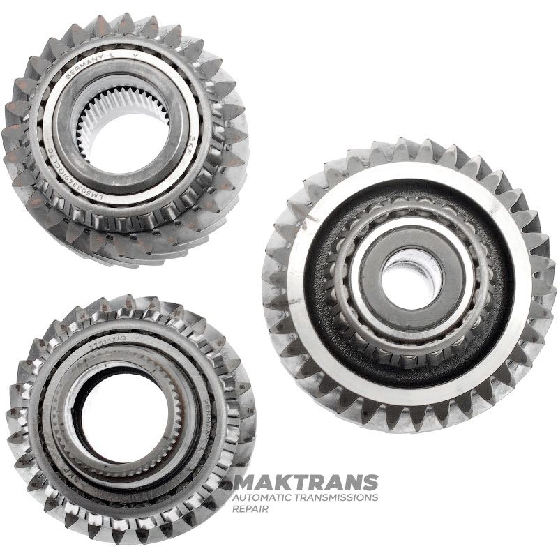 Transfer case helical gear set ZF 5HP19 FAU – 34 teeth (external Ø 101.90 mm), 29 teeth (external Ø 86.30 mm), 28 teeth (external Ø 85.70 mm)