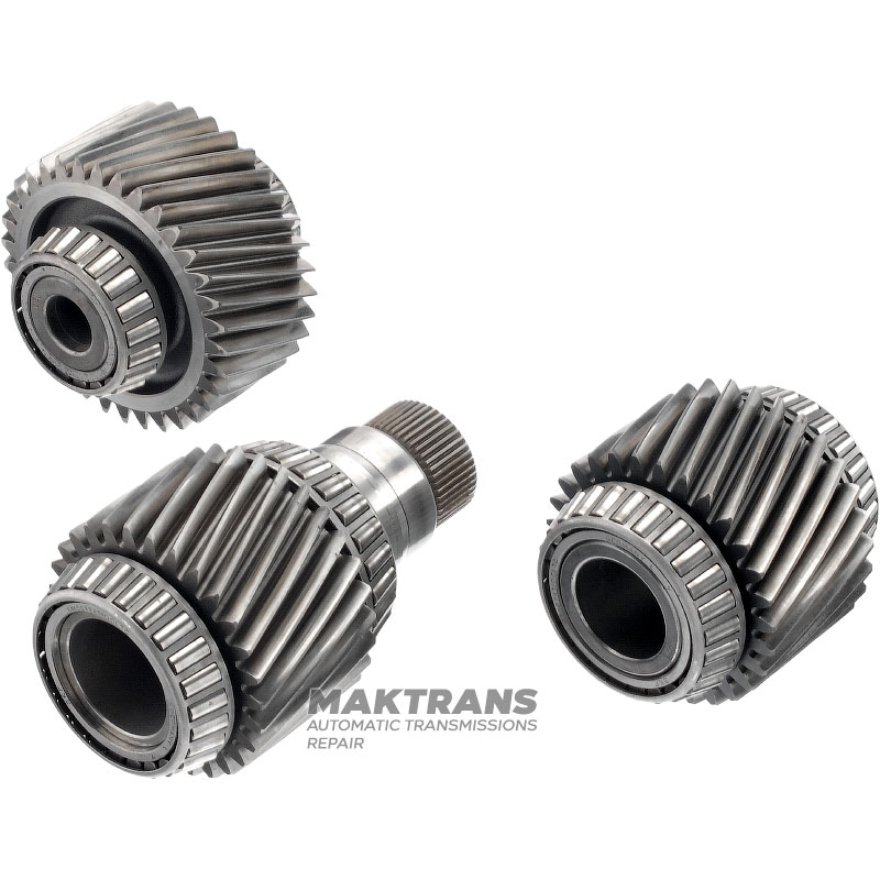 Set of helical transfer gears ZF 5HP19 FAU - 34 teeth (external Ø 102 mm), 29 teeth (external Ø 86.30 mm), 29 teeth (external Ø 86.10 mm)
