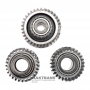 Set of helical transfer gears ZF 5HP19 FAU - 34 teeth (external Ø 102 mm), 29 teeth (external Ø 86.30 mm), 29 teeth (external Ø 86.10 mm)