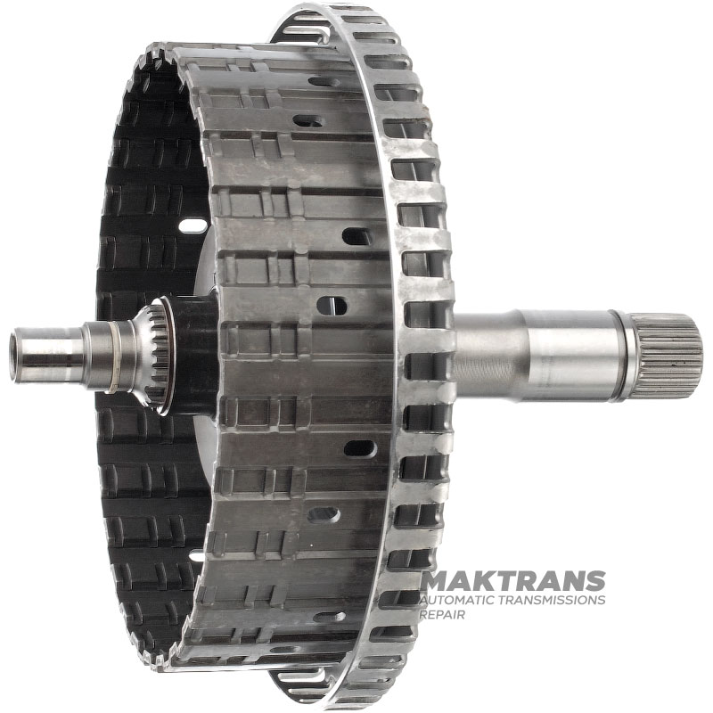 Input shaft assembly / drum FORWARD (empty, without discs and pistons) JATCO JF016E JF017E - shaft length 170 mm