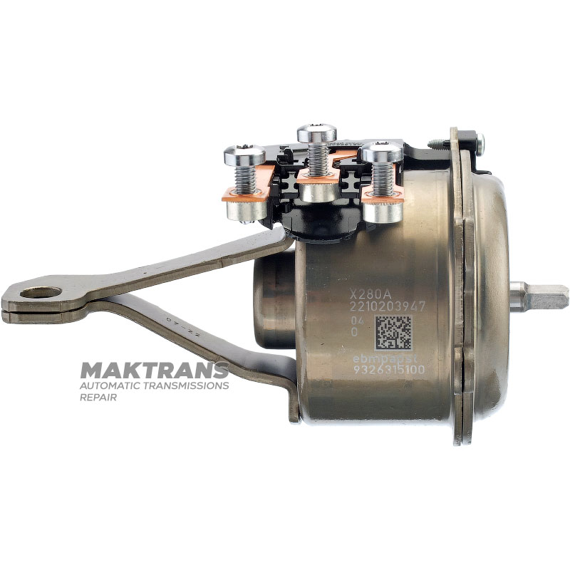 Electric valve body oil pump motor JATCO JR913E / NISSAN GE9R01A - removed from new transmissions