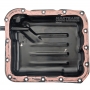 Oil pan F4A41 F4A42 - dipstick neck length 45 mm, with mounting plate