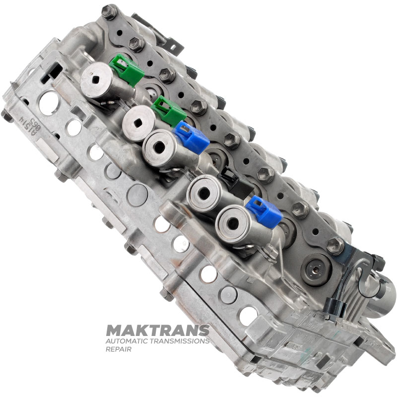 Valve body assembly with solenoids (without pressure sensors) Aisin Warner AWF8G45 AWF8F45 - removed from new transmissions