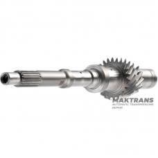 Input shaft (without bearings) K1 Hyundai / KIA DCT D8LF1 (D8F48W) - 432002NAC0 (shaft length 344 mm, 23 teeth (outer Ø 66.10 mm), 14 teeth (outer Ø 52.40 mm, 5 splines)