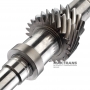Input shaft (without bearings) K1 Hyundai / KIA DCT D8LF1 (D8F48W) - 432002NAC0 (shaft length 344 mm, 23 teeth (outer Ø 66.10 mm), 14 teeth (outer Ø 52.40 mm, 5 splines)