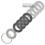 Set of steel and friction discs Engine Clutch JATCO JF018E CVT-8 - total thickness of the kit from 34.80 mm to 35 mm, 4 friction discs