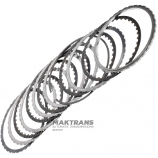 Set of steel and friction discs E Clutch ZF 9HP48 / CHRYSLER 948TE - (5 friction discs, total thickness of the kit 23.85 mm)