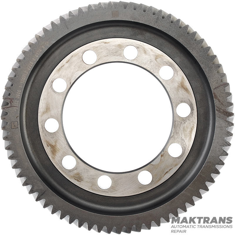 Helical gear Hyundai / KIA A4CF1 A4CF2 4583223000 - 71 teeth (external Ø 201.85 mm), 10 mounting holes