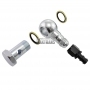 Universal oil cooler 15 in-line M22x1.5 with Banjo fittings for 13mm hose