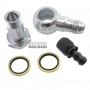 Universal oil cooler 15 in-line M22x1.5 with Banjo fittings for 13mm hose