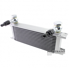 Universal oil cooler 12-row M22x1.5 with Banjo fittings for 13mm hose