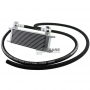 Universal oil cooler 12 row M22x1.5 with Banjo fittings and hose HOSE13 mm 3 meters