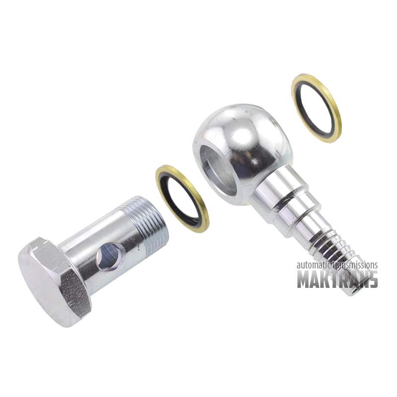Universal oil cooler 12 row M22x1.5 with Banjo fittings and hose HOSE13 mm 3 meters