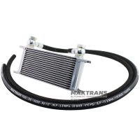 Universal oil cooler 15 row M22x1.5 with Banjo fittings and hose HOSE13 mm 3 meters