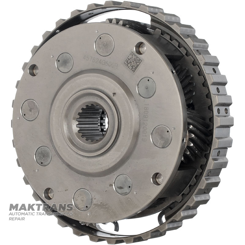 Rear planetary gear Hyundai / KIA A8MF1 457624G600R - 4 pinions (19 teeth) / 4 pinions (18 teeth), sun gear 34 teeth (outer Ø 50.40 mm)