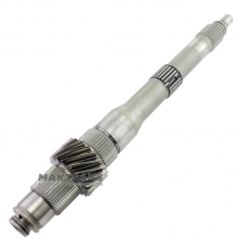 Input shaft K1 VAG eHybrid DQ400 0DD - length 344 mm, 18 teeth (outer Ø 49.60 mm)
