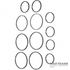 Set of plastic split rings Aisin Warner TG-81SC AWF8F45 / GM AF50-8 / TOYOTA U881E U881F - 12 rings per set