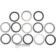 Set of steel and friction discs C2 Clutch SsangYong DSI-6 / DSI M78 0578-166053 - 6 friction discs (total thickness of the kit 23.80 mm)