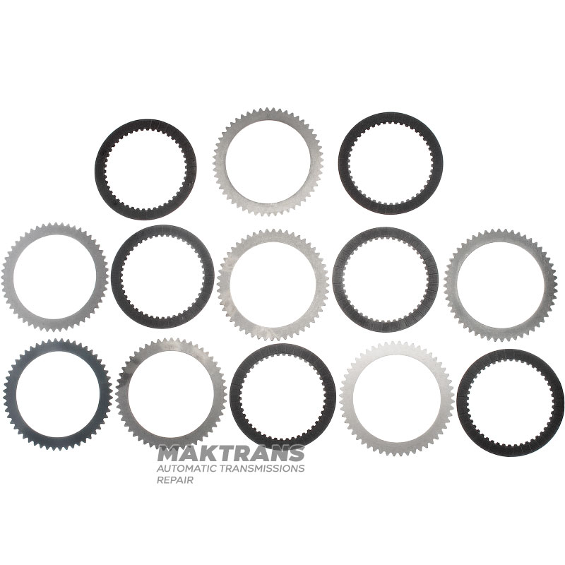 Set of steel and friction discs C2 Clutch SsangYong DSI-6 / DSI M78 0578-166053 - 6 friction discs (total thickness of the kit 23.80 mm)
