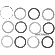 Set of steel and friction discs C1 Clutch SsangYong DSI-6 / DSI M78 0578-166053 - 5 friction discs (total thickness of the kit 24.60 mm)
