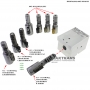 Adapter for testing solenoids Normal High AW TF-60SN 09G 09K 09M & Toyota A750E A760E