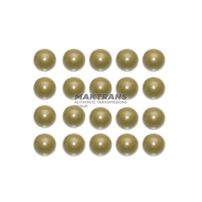 Set of plastic (PEEK) valve body balls - 20 pcs. included (external Ø 5.59 mm)