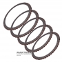 Friction disc set E Clutch GM 10L1000 - 5 discs included (54 teeth, inner Ø 184.20 mm, thickness 1.85 mm)