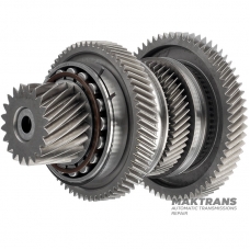 Differential drive shaft No. 1 VAG eHybrid DQ400 0DD - 20 teeth (Ø 66.10 mm) / 63 teeth (Ø 135.40 mm) / 51 teeth (Ø 101.90 mm) / 63 teeth (Ø 153.80 mm)