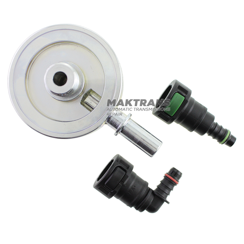 Adapter for additional automatic transmission filter D69 for 10 mm hose