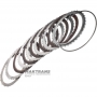Set of steel and friction discs Low-Reverse GM 6L80 - 5 friction discs (total thickness of the set is 22.70 mm)