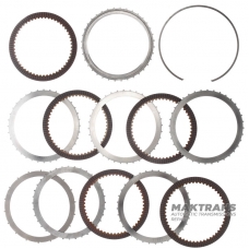 Set of steel and friction discs Low-Reverse GM 6L80 - 5 friction discs (total thickness of the set is 22.70 mm)