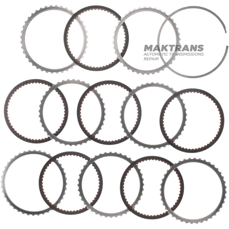 Set of steel and friction discs K1 Clutch Aisin Warner TF-60SN / VAG 09G - 6 friction discs (total thickness of the set 23.60 mm)