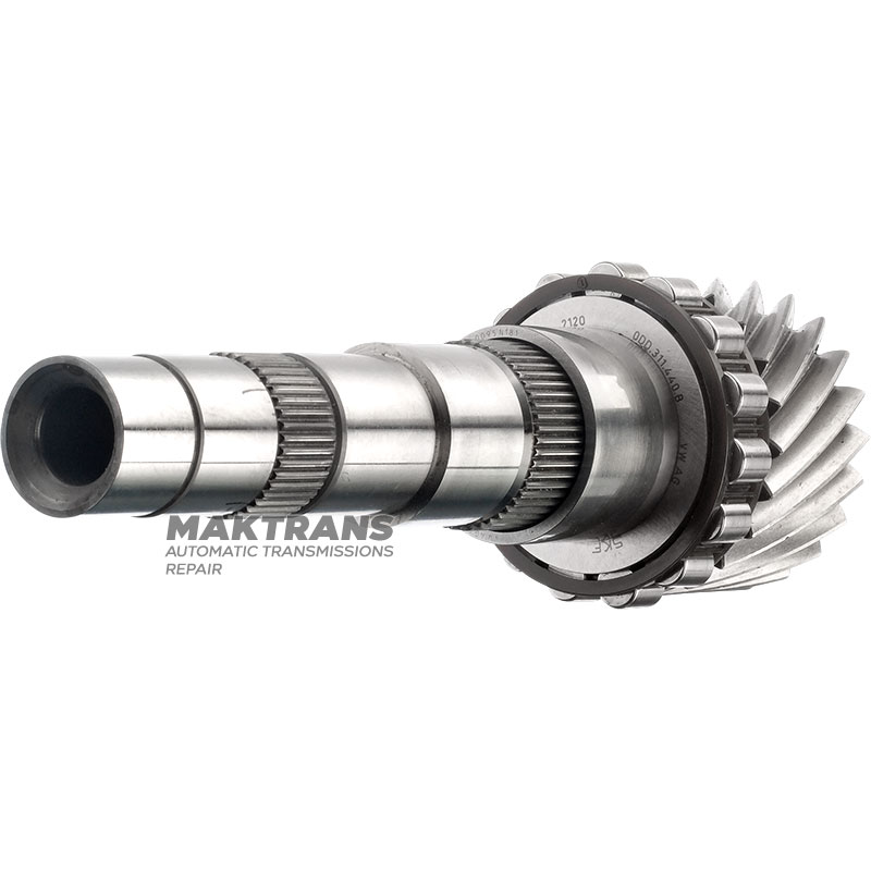 Output shaft No. 2 VAG eHybrid DQ400 0DD - shaft length 238 mm, 22 teeth (outer Ø 72.60 mm)