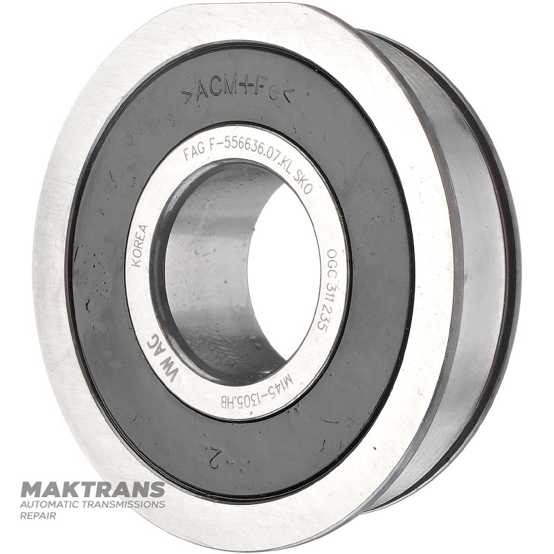 Input shaft radial ball bearing K1 VAG DSG DQ381 0GC 0GC311235 / FAG F-556636.07.KL / M145-1305.HB - (75 mm X 30 mm X 19 / 21 mm)