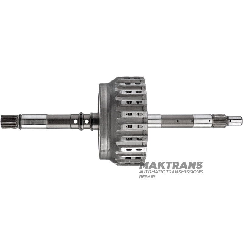 Input shaft / drum K1 (Low) Clutch JATCO JF404 001398205B - (shaft length 298 mm, 5 friction discs)