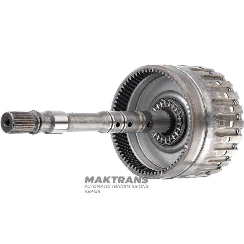 Input Shaft / Drum E Clutch (no disc set, no pistons) ZF 6HP19 (BMW) / [total shaft height 297 mm, ring gear 71 teeth] - used and inspected