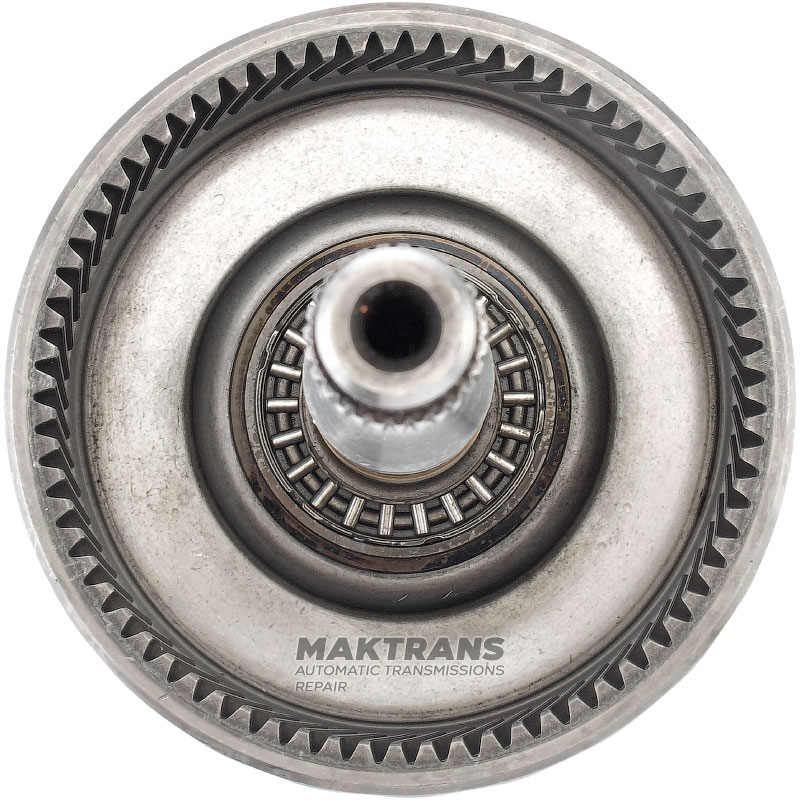 Input shaft / drum E Clutch (empty, without pistons and discs) ZF 6HP26 ZF 6HP28 - (total shaft height 304 mm, 30 mm outer diameter of shaft at the base of the drum)