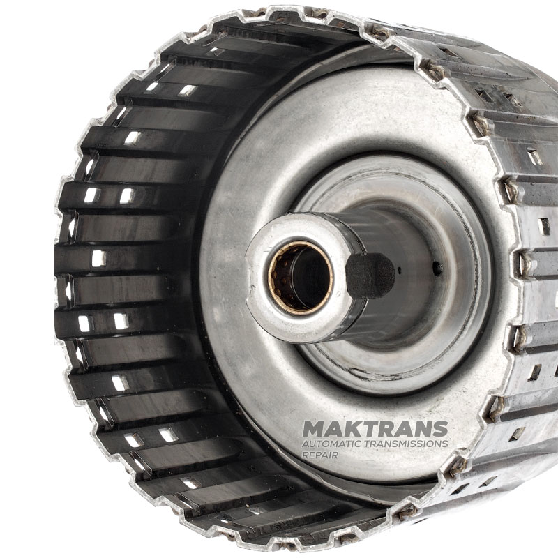 Input shaft / drum E Clutch (empty, without pistons and discs) ZF 6HP26 ZF 6HP28 - (total shaft height 304 mm, 30 mm outer diameter of shaft at the base of the drum)