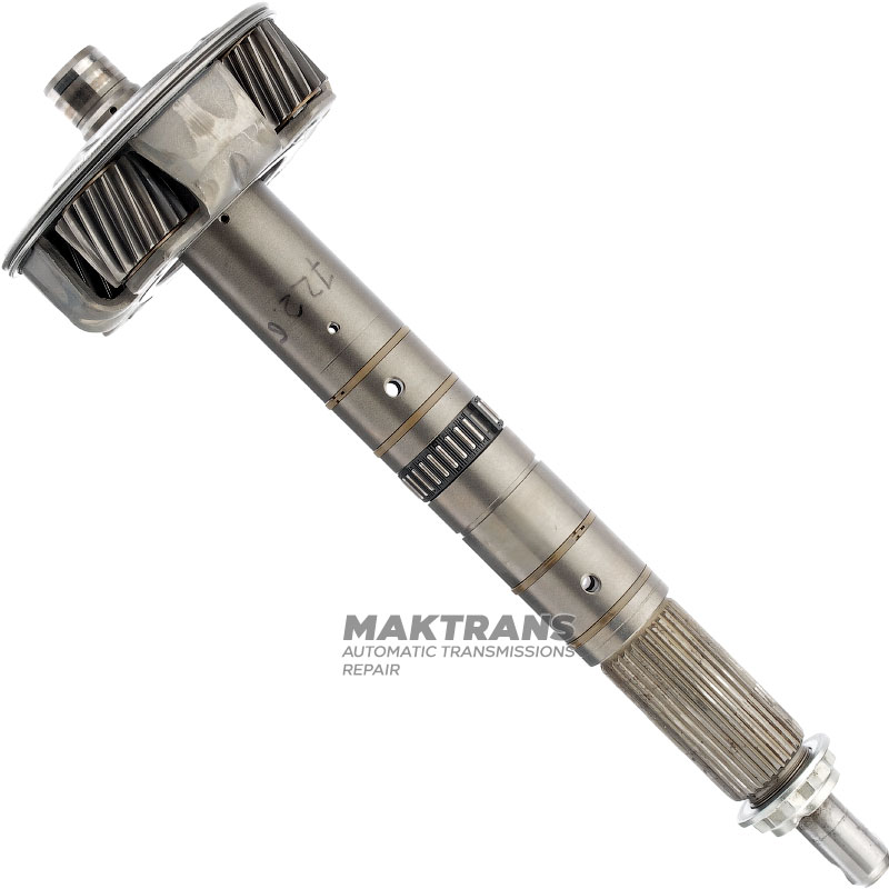 Output shaft 2WD (RWD) / center planetary gear Mercedes-Benz 722.6 - total shaft length 350 mm, 4 pinions (18 teeth)