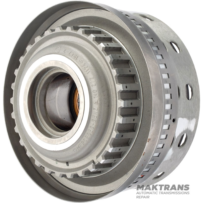 Drum K1 Clutch 722.6 Mercedes-Benz A1402720025 A1402720226 - 50 teeth (outer Ø 81.60 mm), 5 double-sided friction discs (total thickness of the set 30.75 mm)