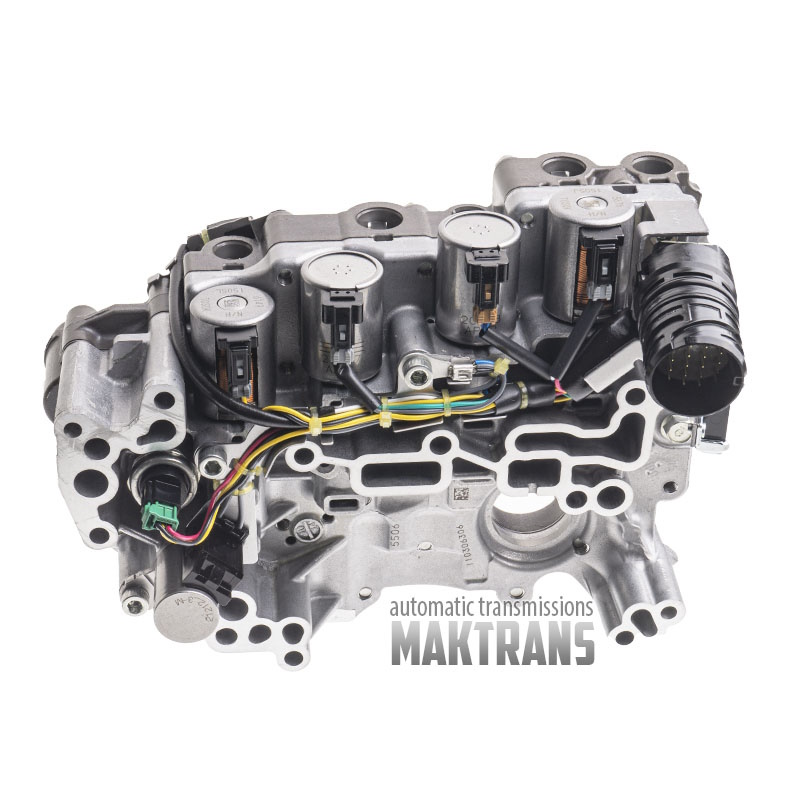 Valve block assembly with solenoids JATCO JF015E - new (2 closed solenoids / 2 open solenoids, with pressure sensor)