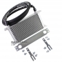 Universal oil cooler 18-row thread pitch 3/4"x16 Fitting AN8 Kit with mount, fittings and hose for connection.