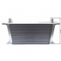 Universal oil cooler 18-row thread pitch 3/4"x16 Fitting AN8 Kit with mount, fittings and hose for connection.