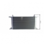 Universal oil cooler 18-row thread pitch 9/16"x18 AN6 fitting Kit with mounting, fittings for connecting to a 10mm hose